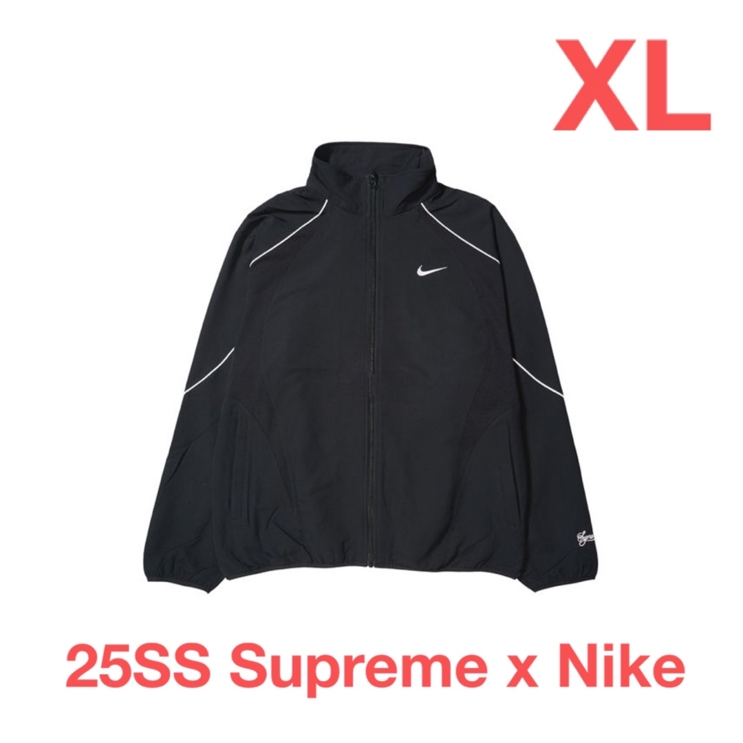 Supreme - シュプリーム x ナイキ トラック ジャケット/黒XLの通販 by