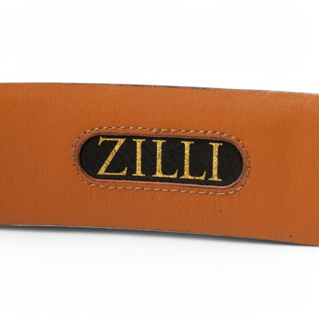 ZILLI - ZILLI ジリー ベルト サイズ46/115 クロコダイルレザー 本ワニ