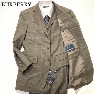 BURBERRY - BURBERRY スリーピース スーツ ウィンドウペン ブラウン