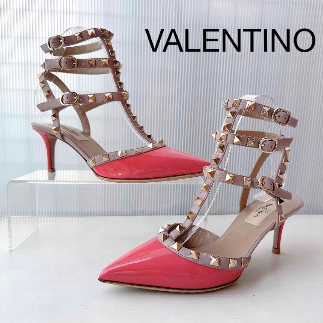Valentino ヴァレンティノロックスタッズハイヒール・パンプス