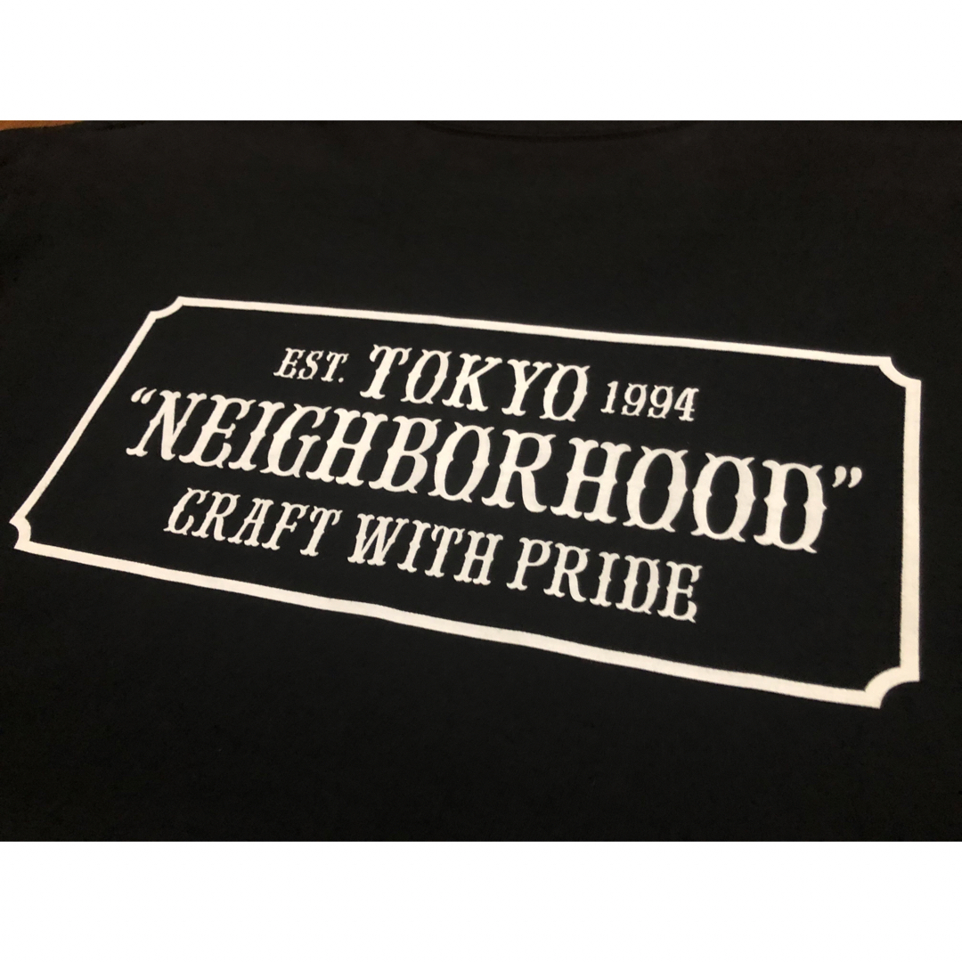 NEIGHBORHOOD - NEIGHBORHOOD ネイバーフッド ロゴ ロンT ブラック M