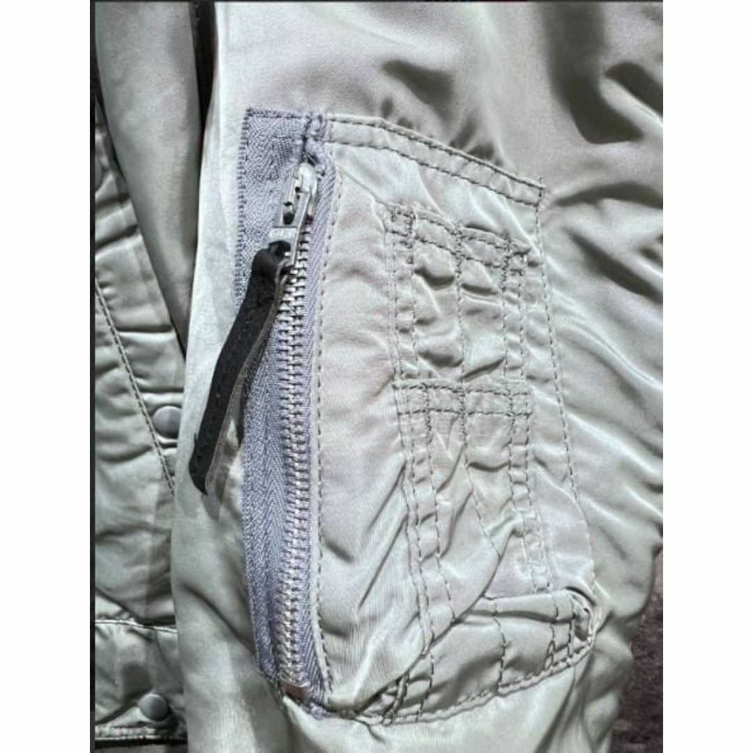 ALPHA INDUSTRIES - 90'S USA製 アルファ N-3B シルバー M ALPHA 米国