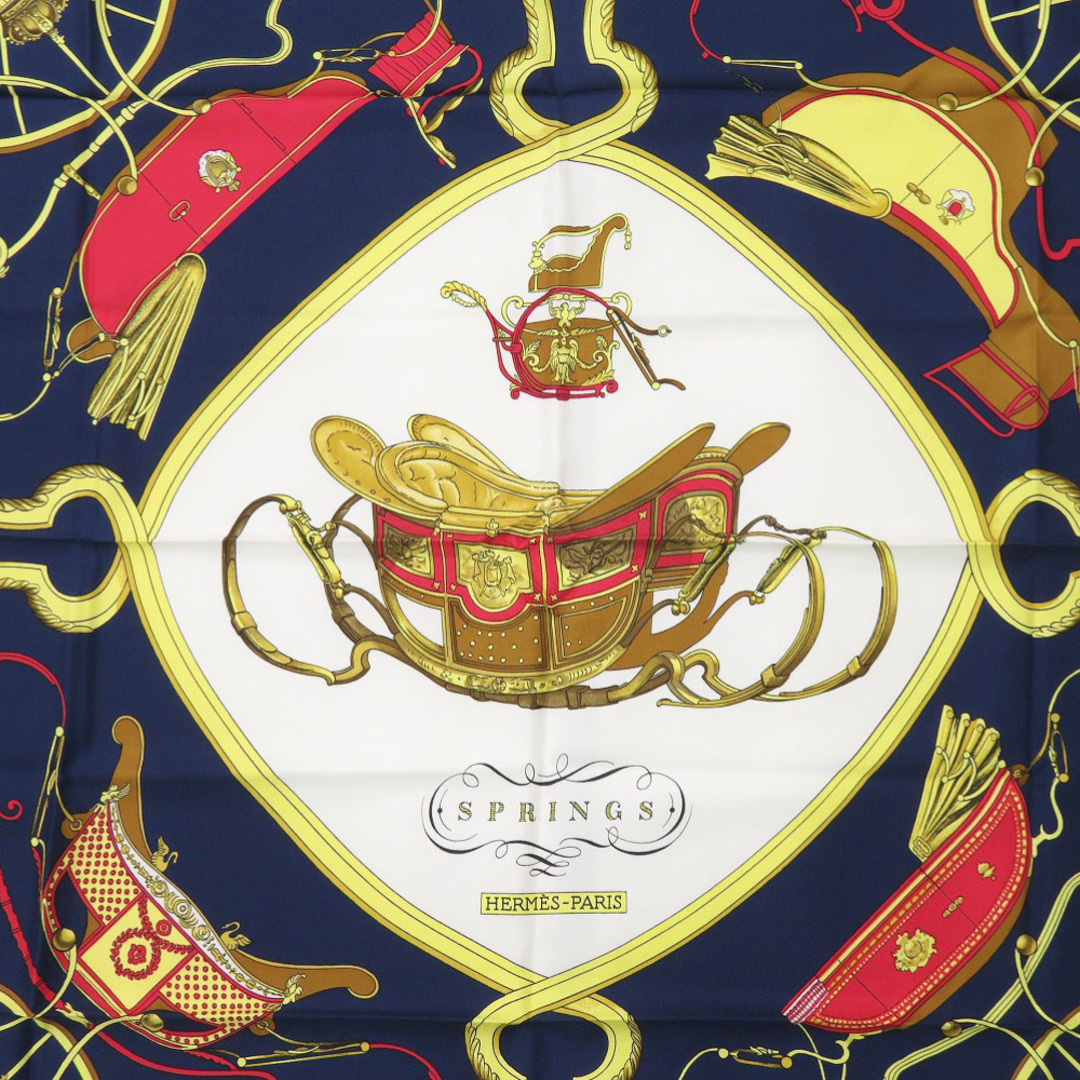HERMES - 美品 エルメス カレ90 SPRINGS シルク マルチカラー スカーフ