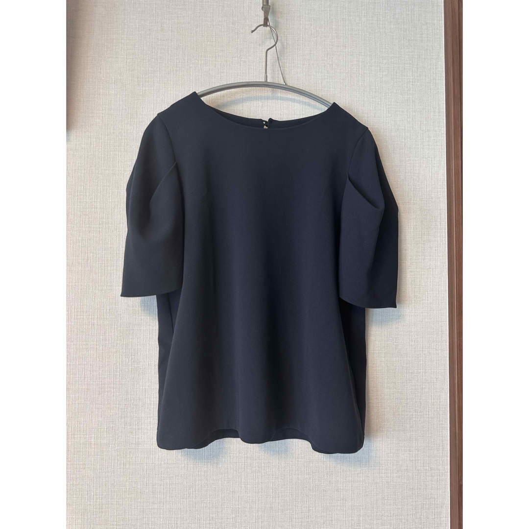 ソージュ Soeju 肩タックブラウス ネイビー Sサイズの通販 by エレット