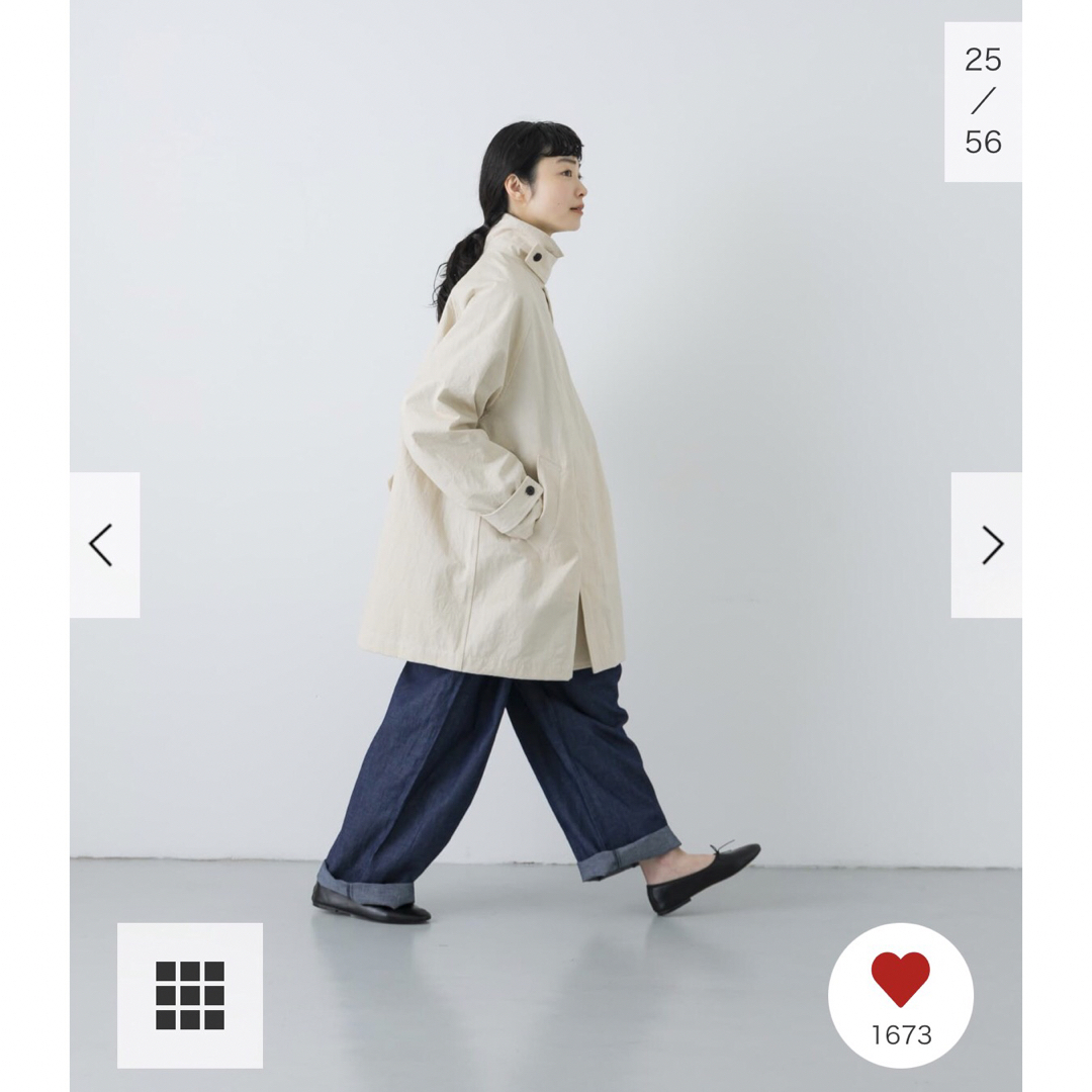 かぐれ - 新品タグ付◉ かぐれ コットンバックタックショートコート