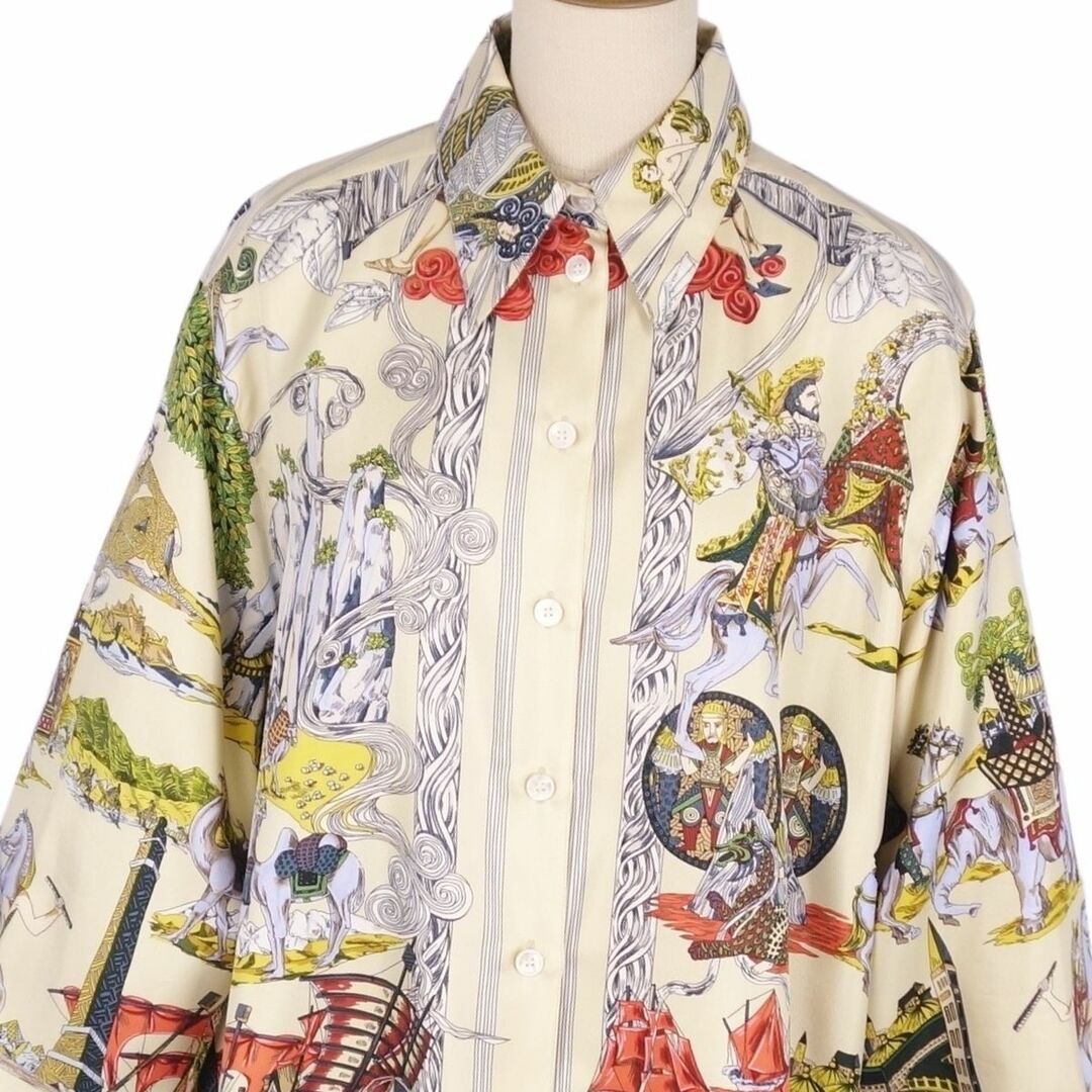 HERMES - 極美品 Vintage エルメス HERMES シャツ ブラウス ロング