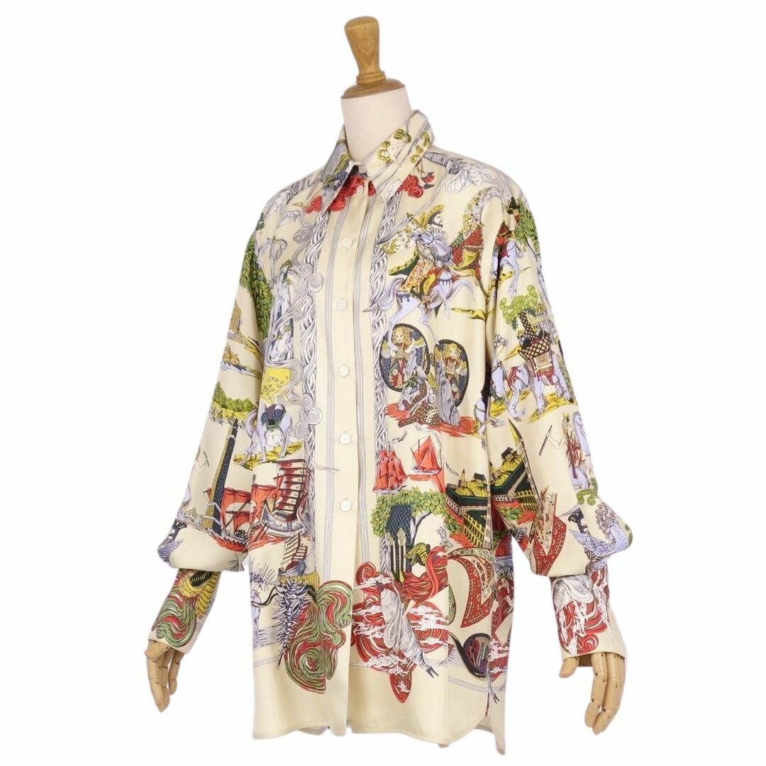 HERMES - 極美品 Vintage エルメス HERMES シャツ ブラウス ロング