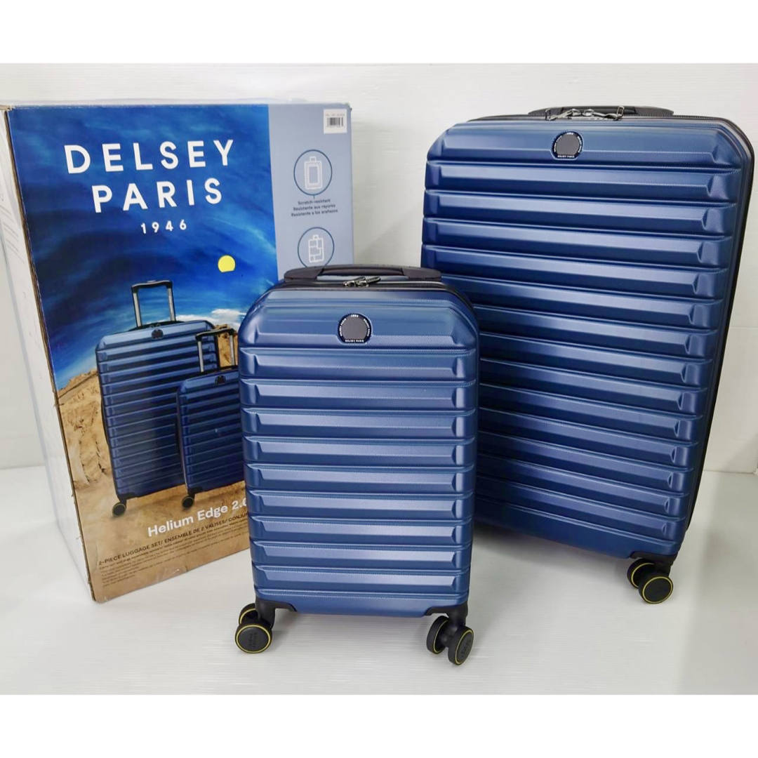 DELSEY - Delsey Helium Edge スーツケース 2個 ネイビー デルセーの