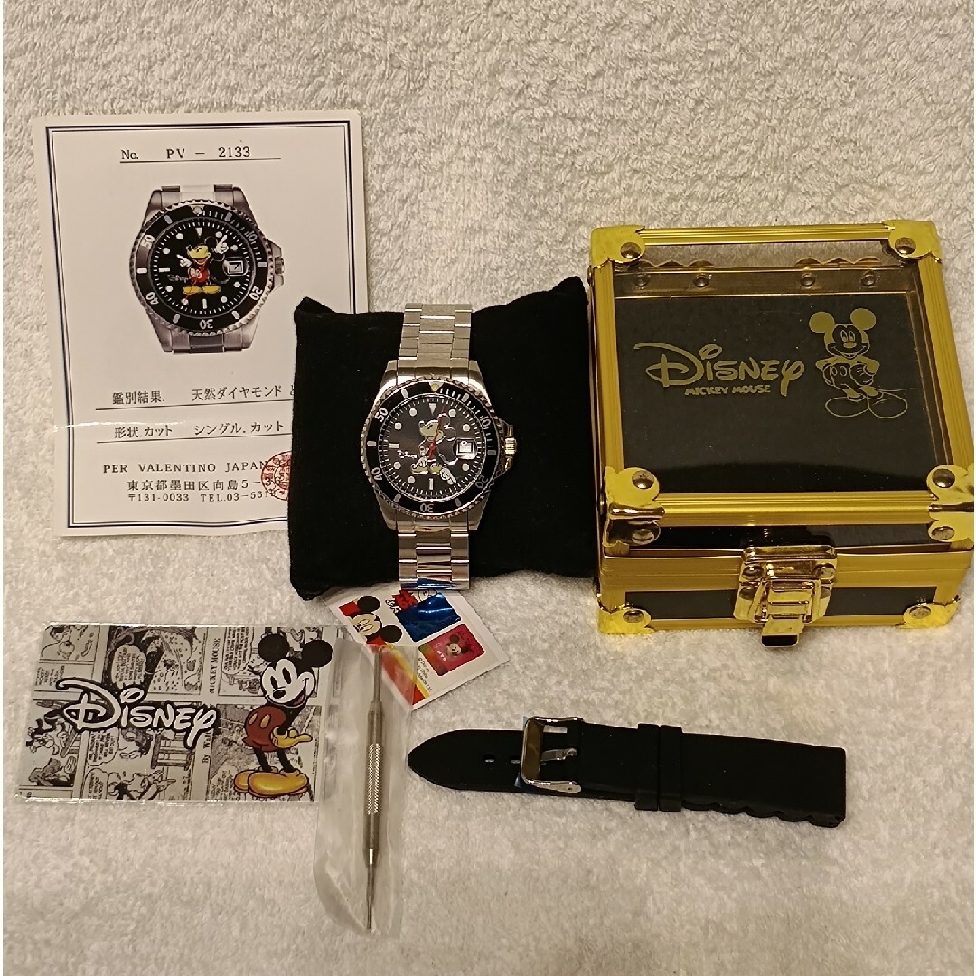 Disney - 【限定】ディズニー Disney ミッキー 腕時計 2000個限定 天然