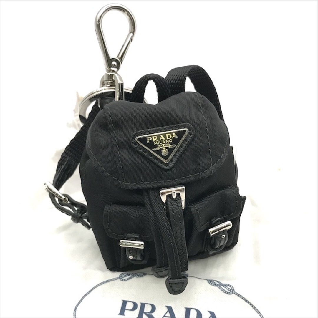 PRADA - 良品 PRADA プラダ 三角ロゴ プレート SV金具 ナイロン レザー