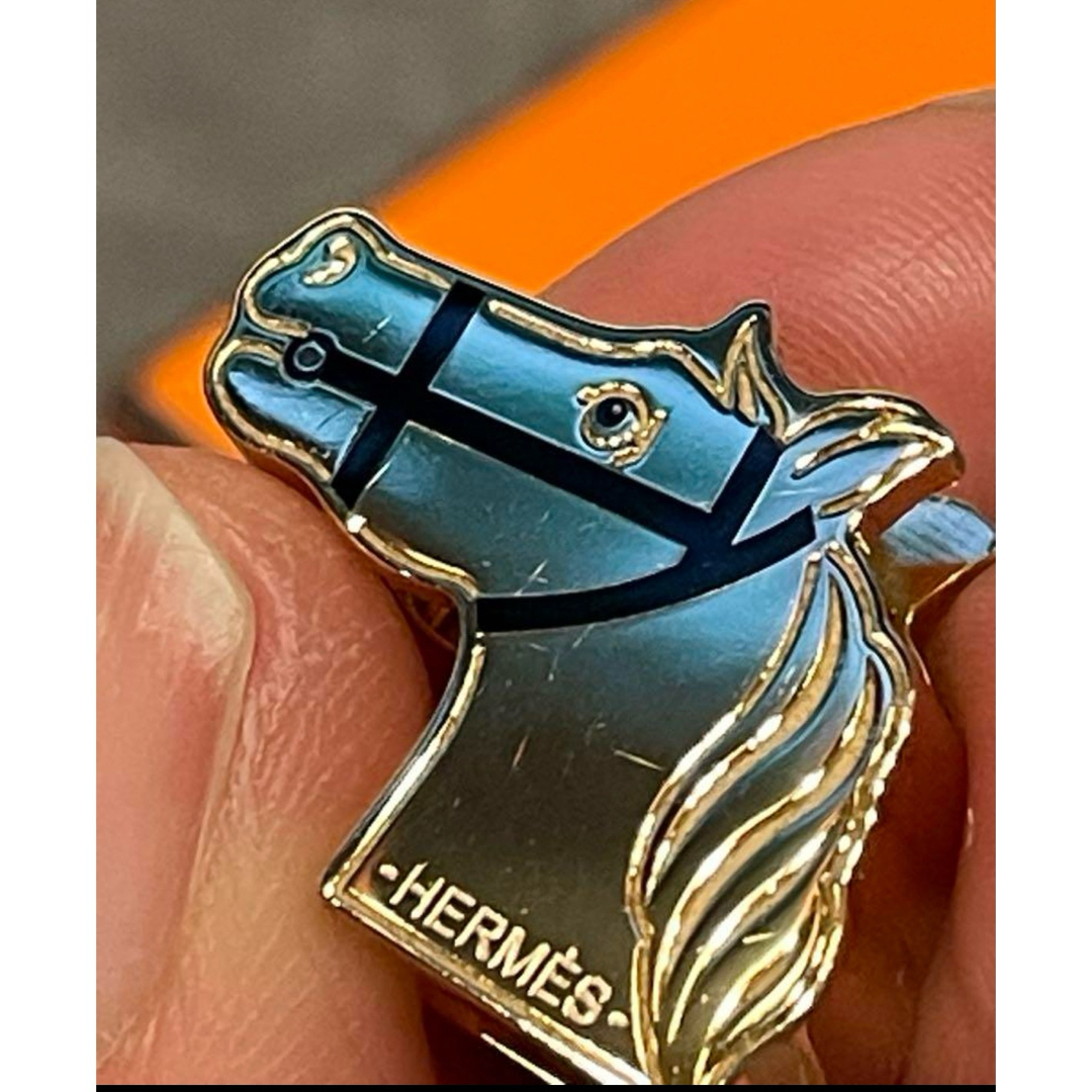 HERMES - 未使用品に近い エルメス カドリージュ ツイリーリング