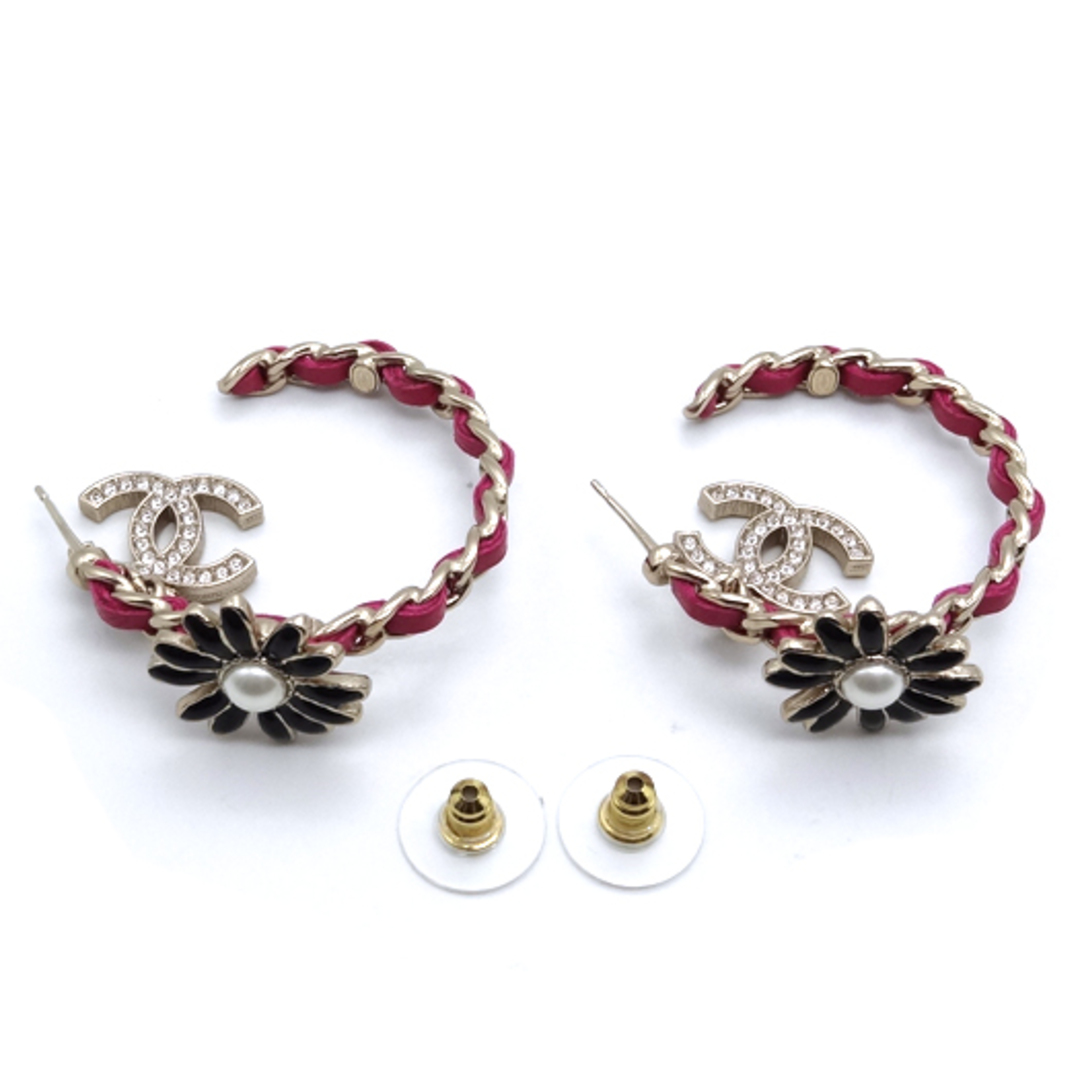 CHANEL - シャネル ココマーク フラワーフェイクパール ラインストーン