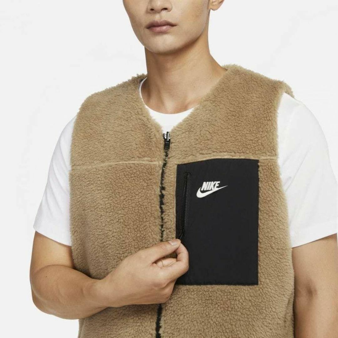 NIKE - 残少 L ナイキ リバーシブル ボア ベスト 1.2万円 フリース