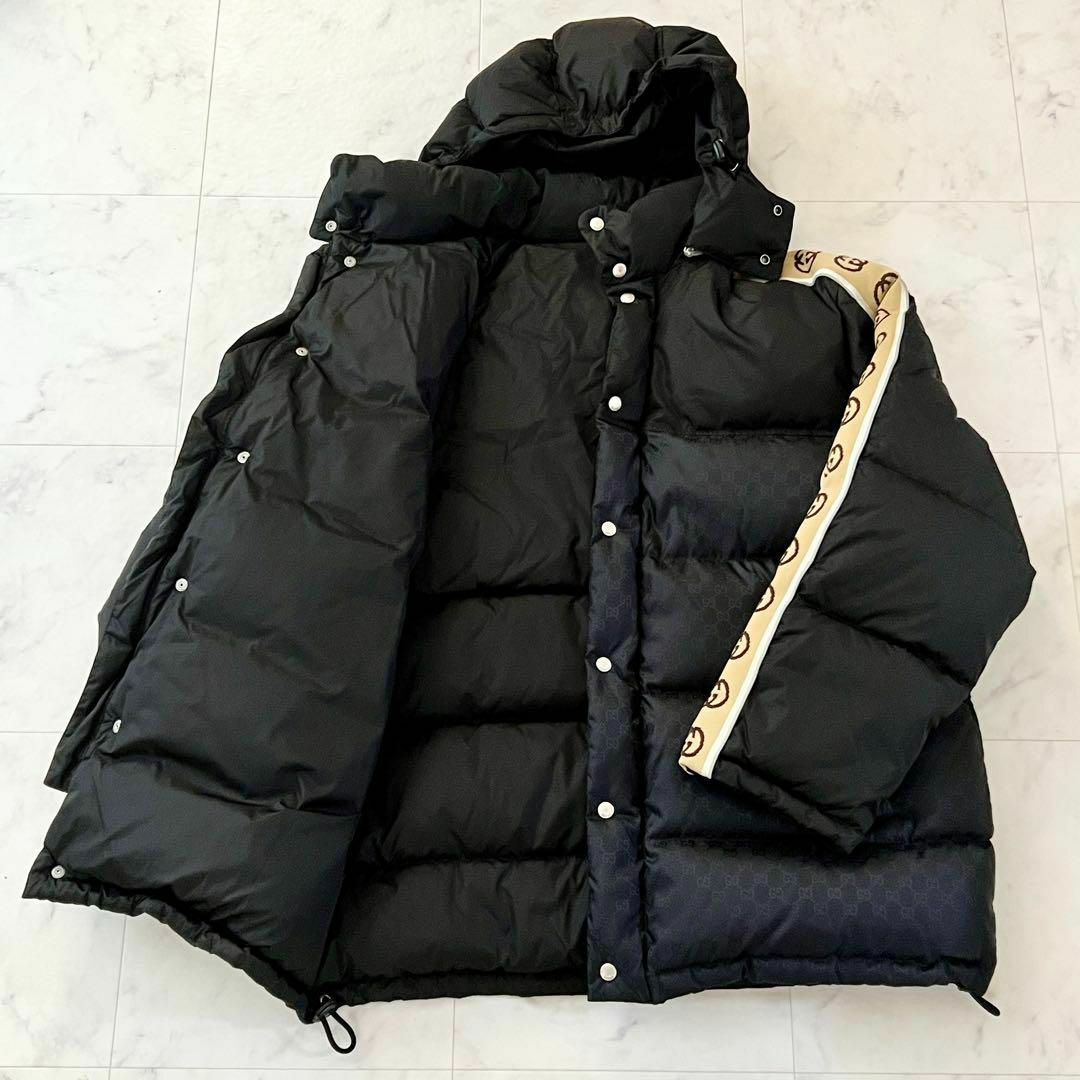 GUCCI - 【極美品】グッチ ダウンジャケット 52 XL ブラック GGの通販