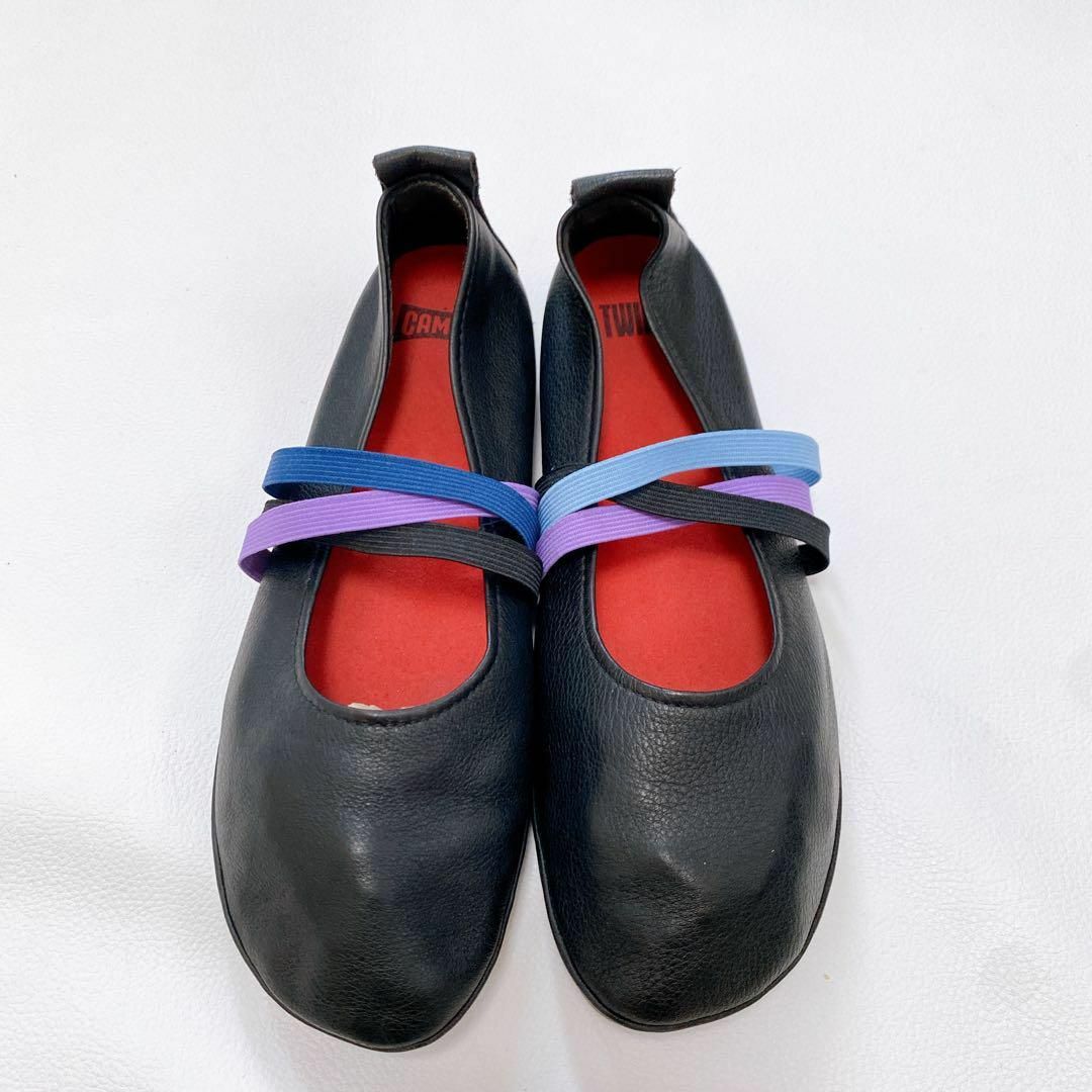 CAMPER - 完売品 カンペール ライトニナ フラットパンプス ブラック 38