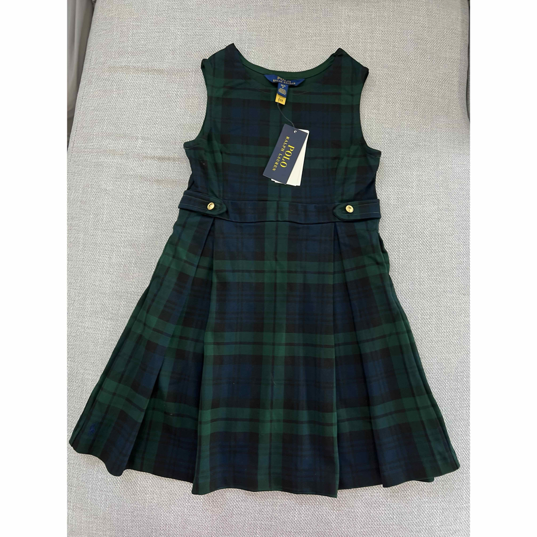 POLO RALPH LAUREN - ラルフローレン 緑×黒 ノースリーブ チェック柄