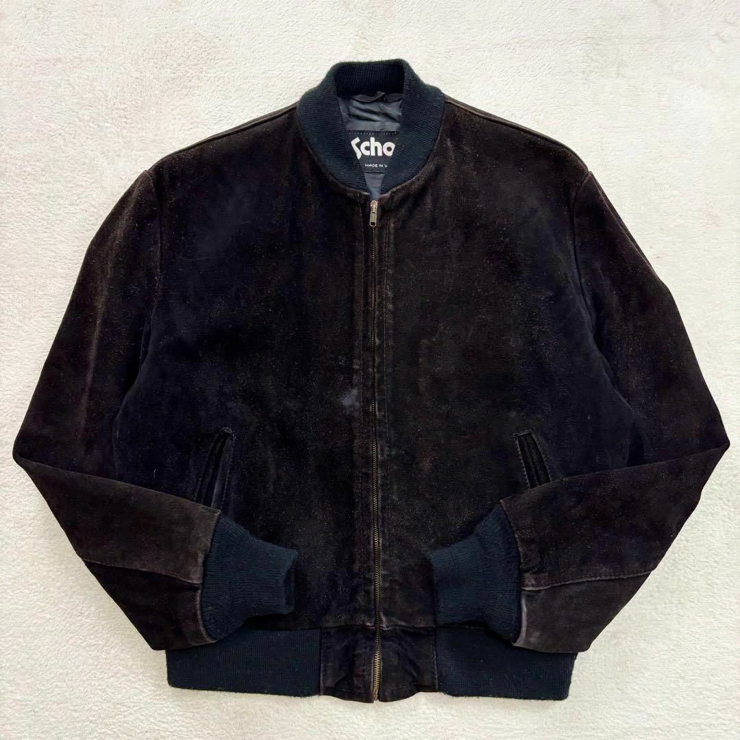 schott - XL相当 SCHOTT ショット ボンバージャケット スエードレザー