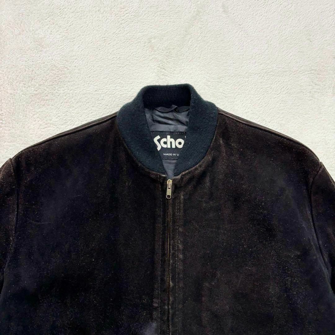 schott - XL相当 SCHOTT ショット ボンバージャケット スエードレザー