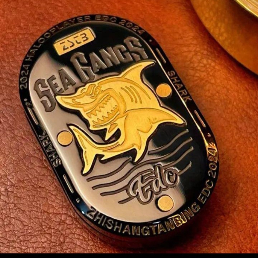 新品【希少BLACK】フィジェットトイ スライダー Shark EDC シャークの