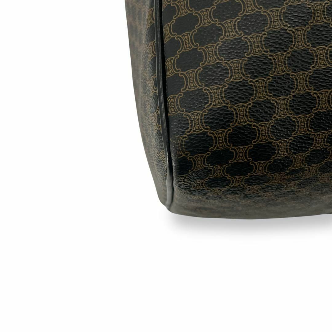 CELINE - セリーヌ ボストンバッグ 黒マカダム トリオンフ 南京錠 旅行