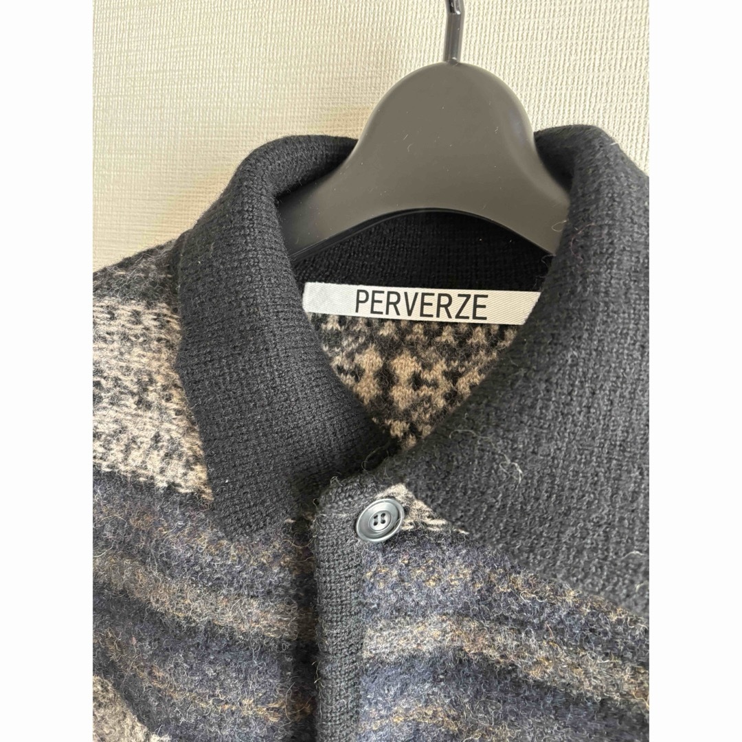 PERVERZE Blanket Border Coat パーバーズ の通販 by レク's shop｜ラクマ