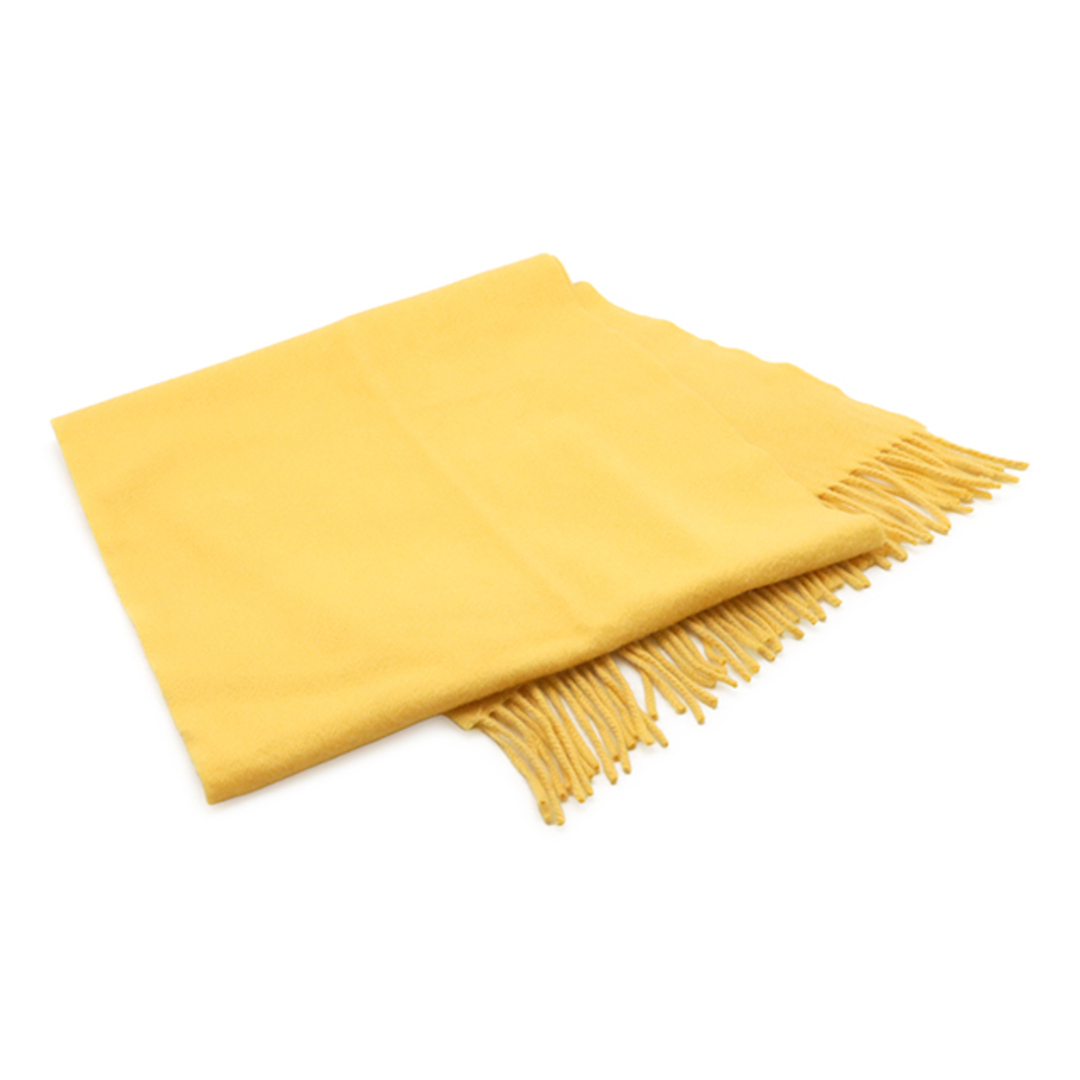 HERMES - HERMES エルメス マフラー ストール フリンジ ロゴ刺繍