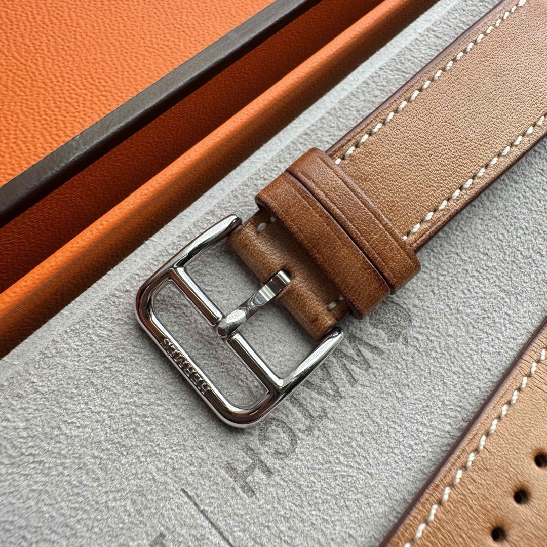 Apple - 2620 ほぼ未使用 Apple Watch エルメス ブラウン ドゥブル 二