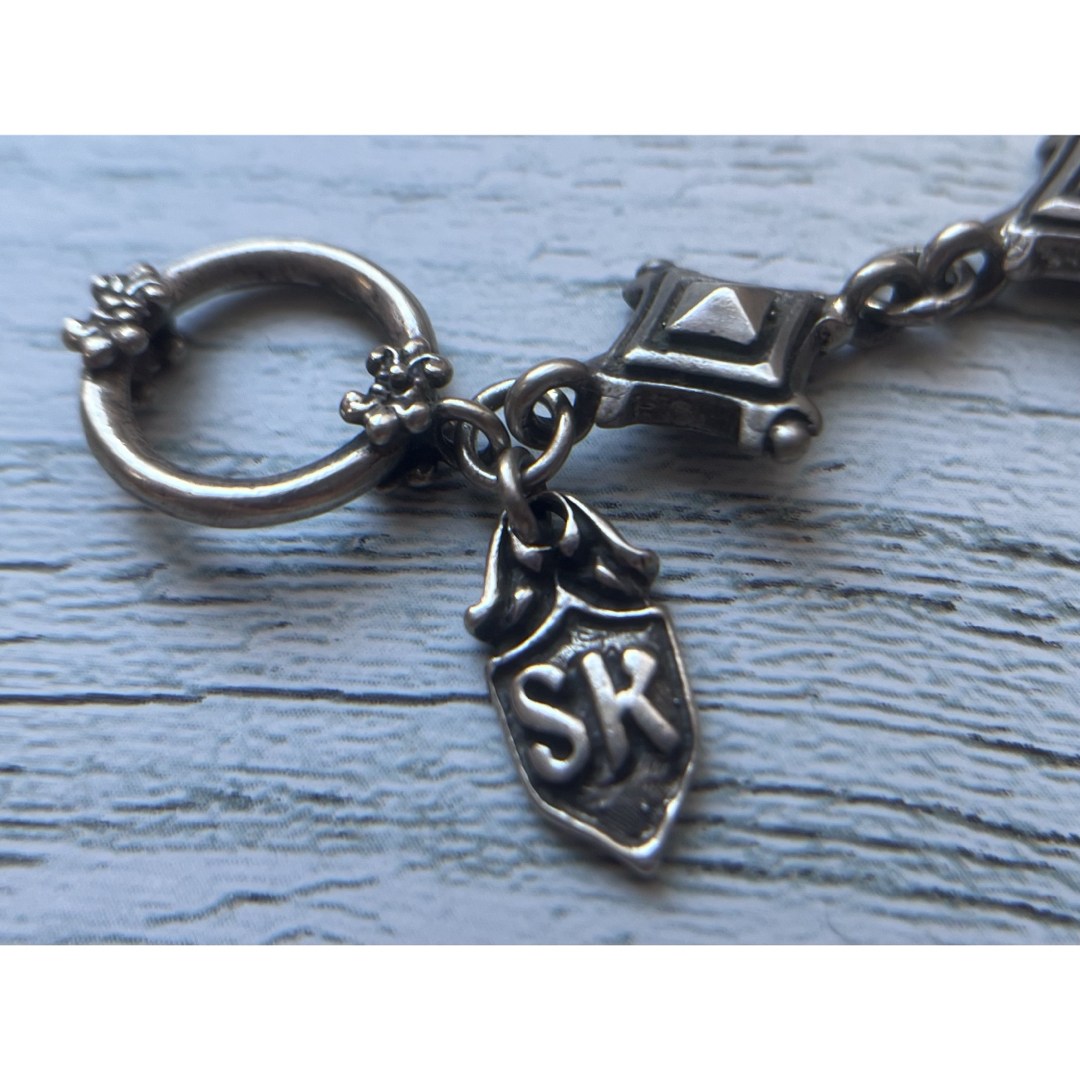 希少 スターナイツ 8リンク Tバー ブレスレット シルバー925