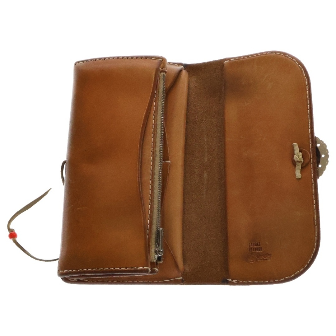 goro's - goro's ゴローズ K18フラワーコンチョ付き 2つ折りレザー長