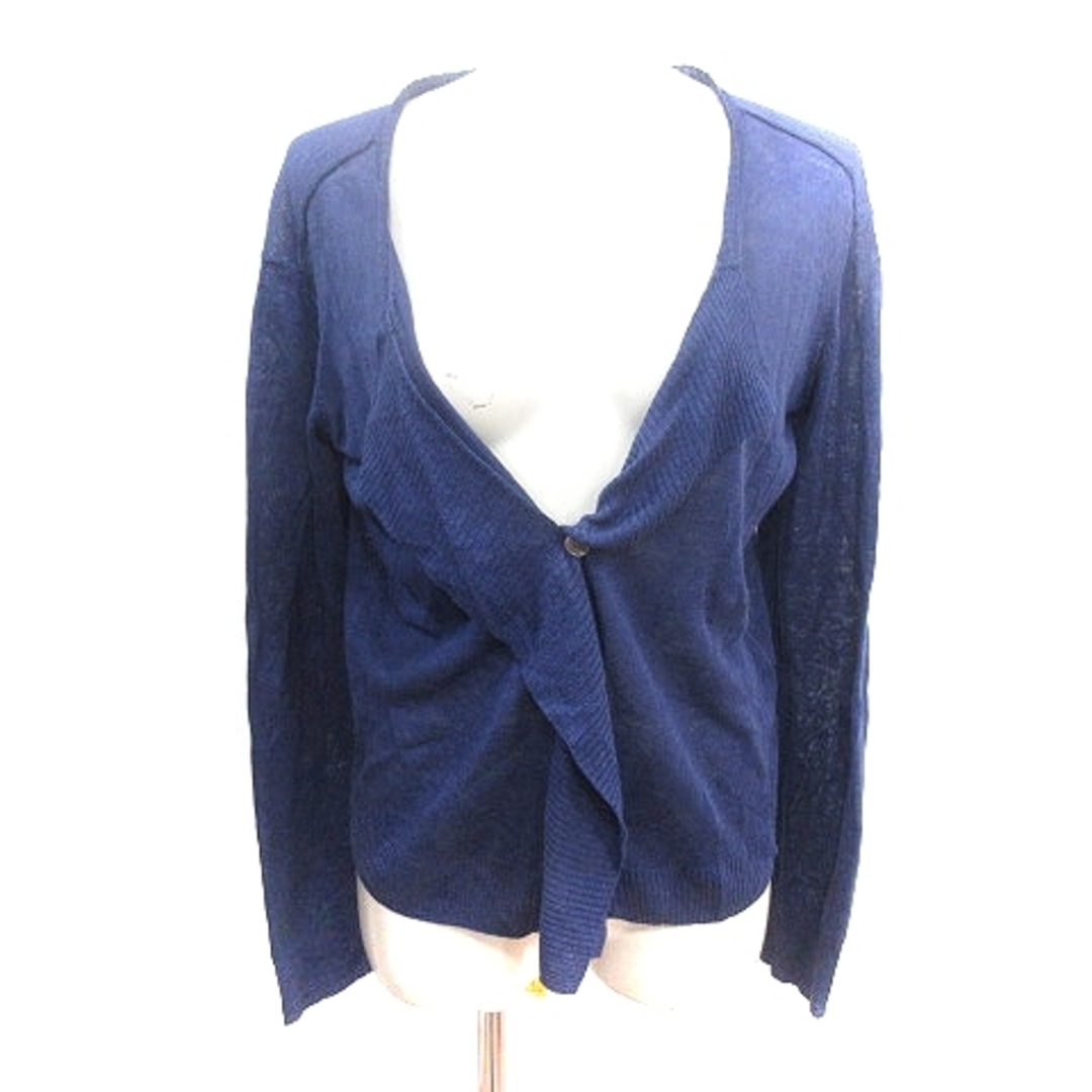 pas de calais - パドカレ ニット カーディガン 麻 リネン 長袖 38 M