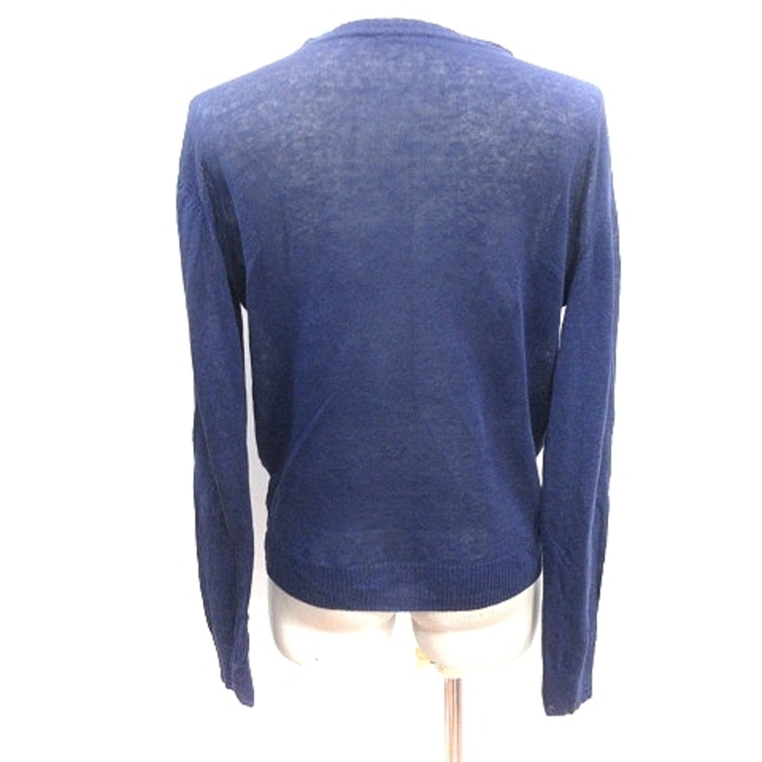 pas de calais - パドカレ ニット カーディガン 麻 リネン 長袖 38 M