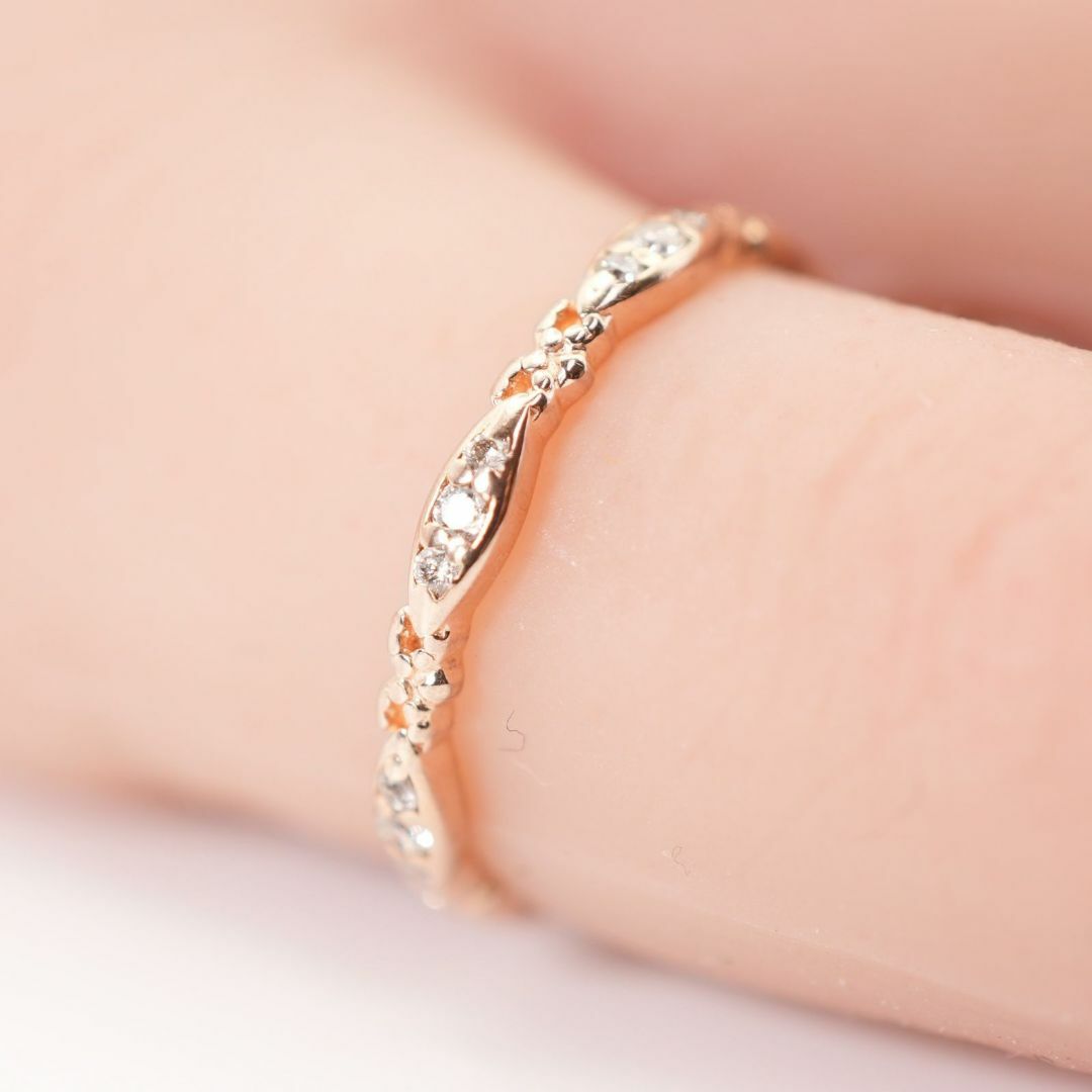 agete - アガット カルム リング K10×ダイヤモンド/24-3463の通販 by