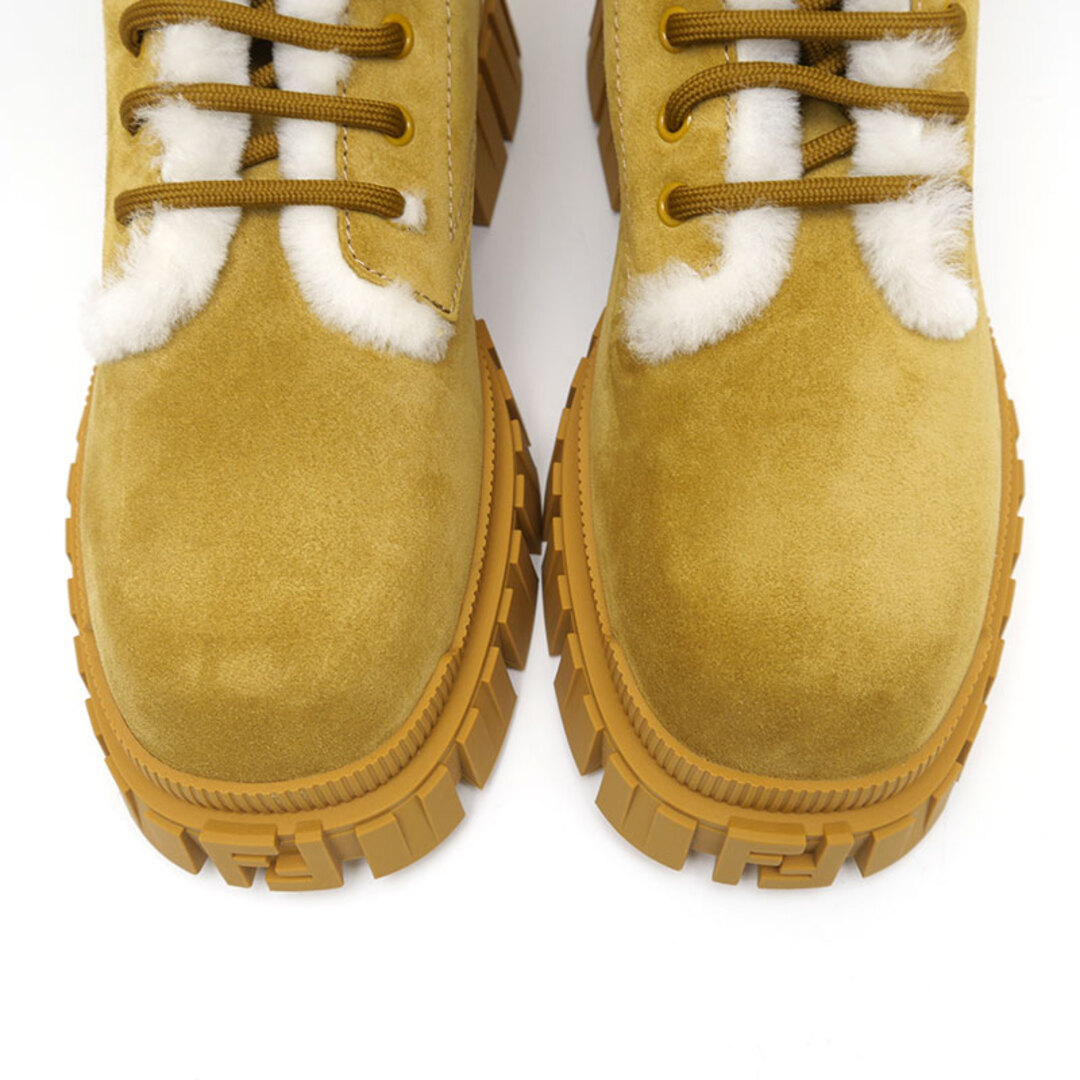 FENDI - フェンディ スエードムートンブーツ サイズ8 イエロー系