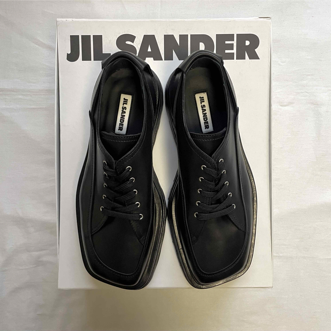 JIL SANDER - JIL SANDER ジルサンダー SQUARE TOE SHOES 43 新品の