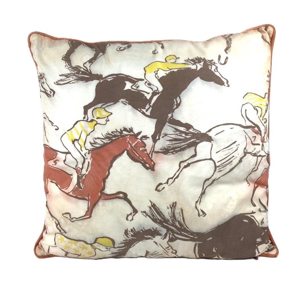 HERMES - エルメス HERMES ロゴ 馬柄 ピロー 枕 インテリア クッション