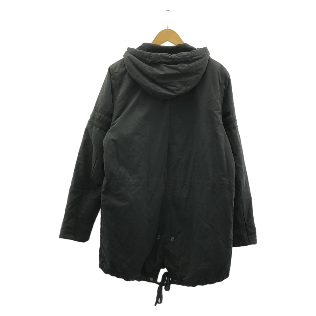 DIESEL - 【中古】DIESEL フードモッズコート ブラック 無地 L[91