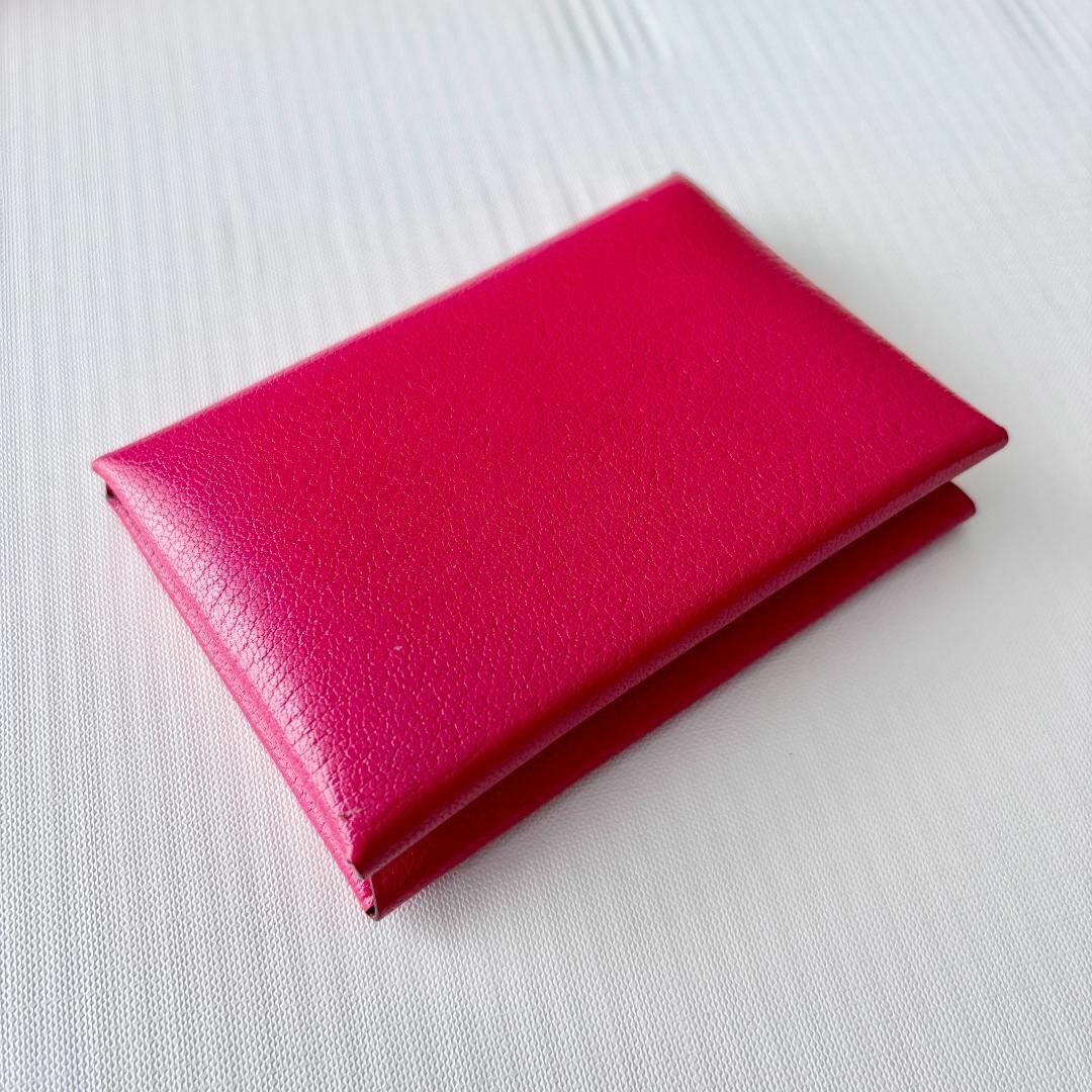 HERMES - 美品 W刻印『エルメス』カルヴィ デュオ ローズ