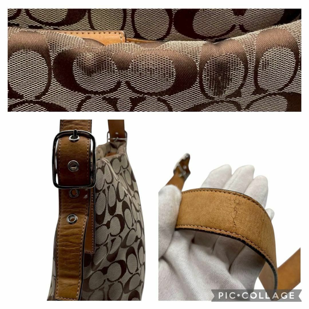 COACH - 良品 コーチ ショルダーバッグ シグネチャー キャンバス