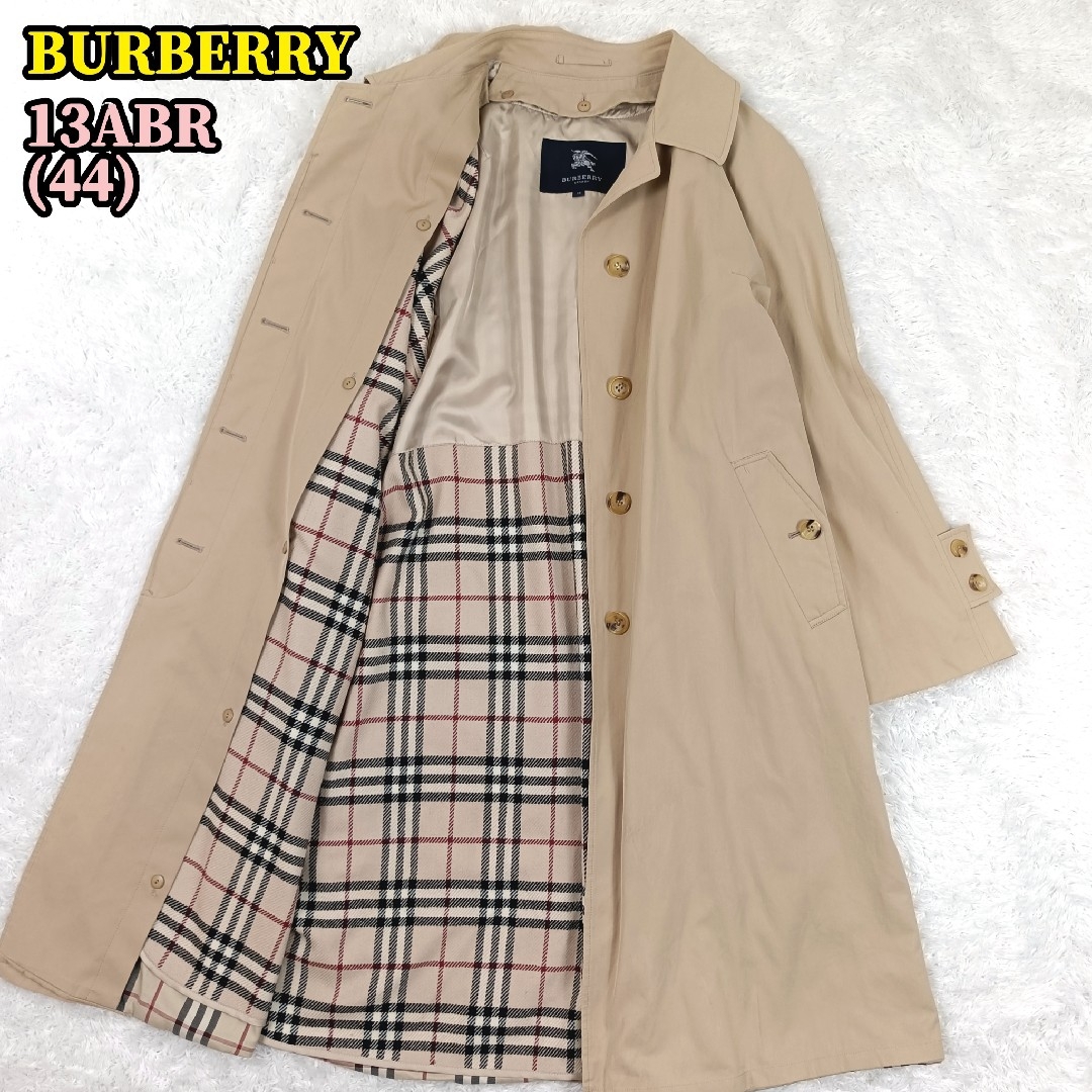 大きいサイズ バーバリー ステンカラーコート ライナー付 ノバチェック 3L
