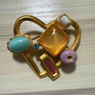 Christian Lacroix - ✔️Vintage brooch christian Lacroix heartの
