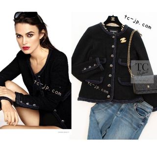 CHANEL - シャネル リトル ブラック ジャケット CHANEL 83万 ネイビー