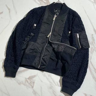 sacai - sacai サカイ MA-1 ナイロン ミリタリーブルゾン カーキ