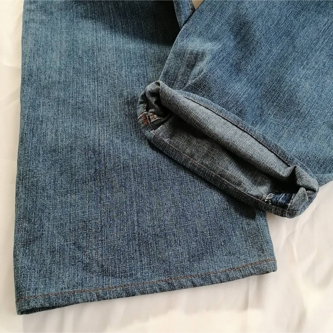 Rocawear - 00s ROCAWEAR ロカウェア 刺繍 バギーデニム ブルー W38 B