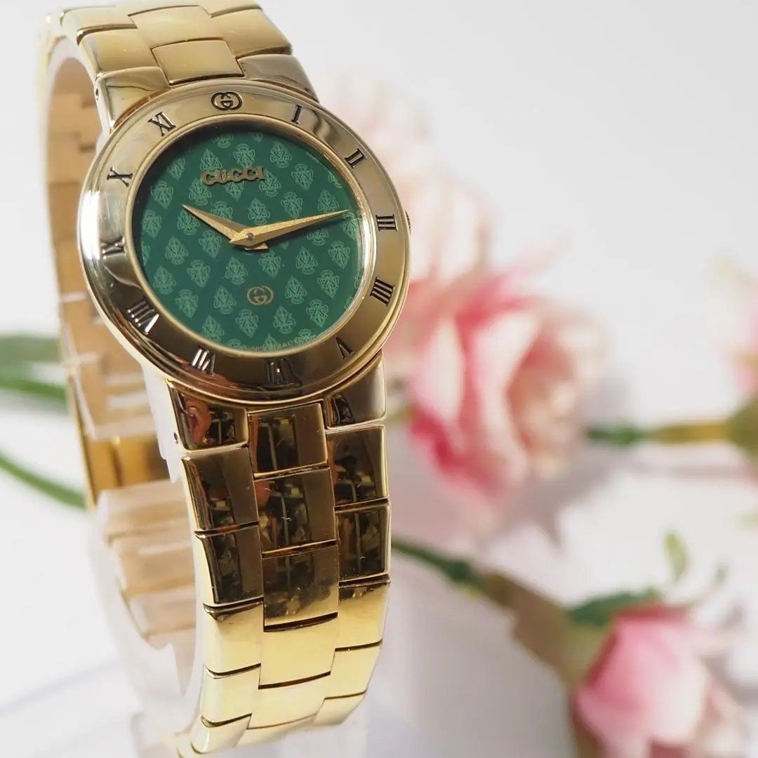 GUCCI - 美品 グッチ GUCCI 3300L ローマン ロゴ文字盤 腕時計 箱 H238
