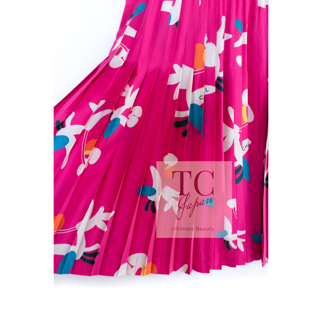 CHANEL - 43万 シャネル CHANEL ロゴ ピンク 花柄フローラル シルク