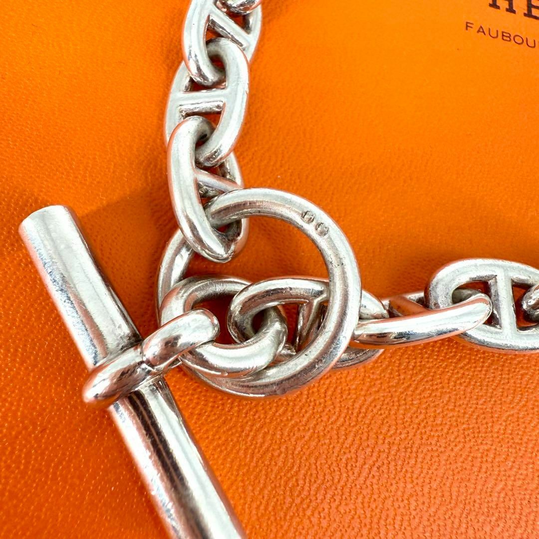 HERMES - 激レア HERMES シェーヌダンクル ネックレス MM 36 シルバー