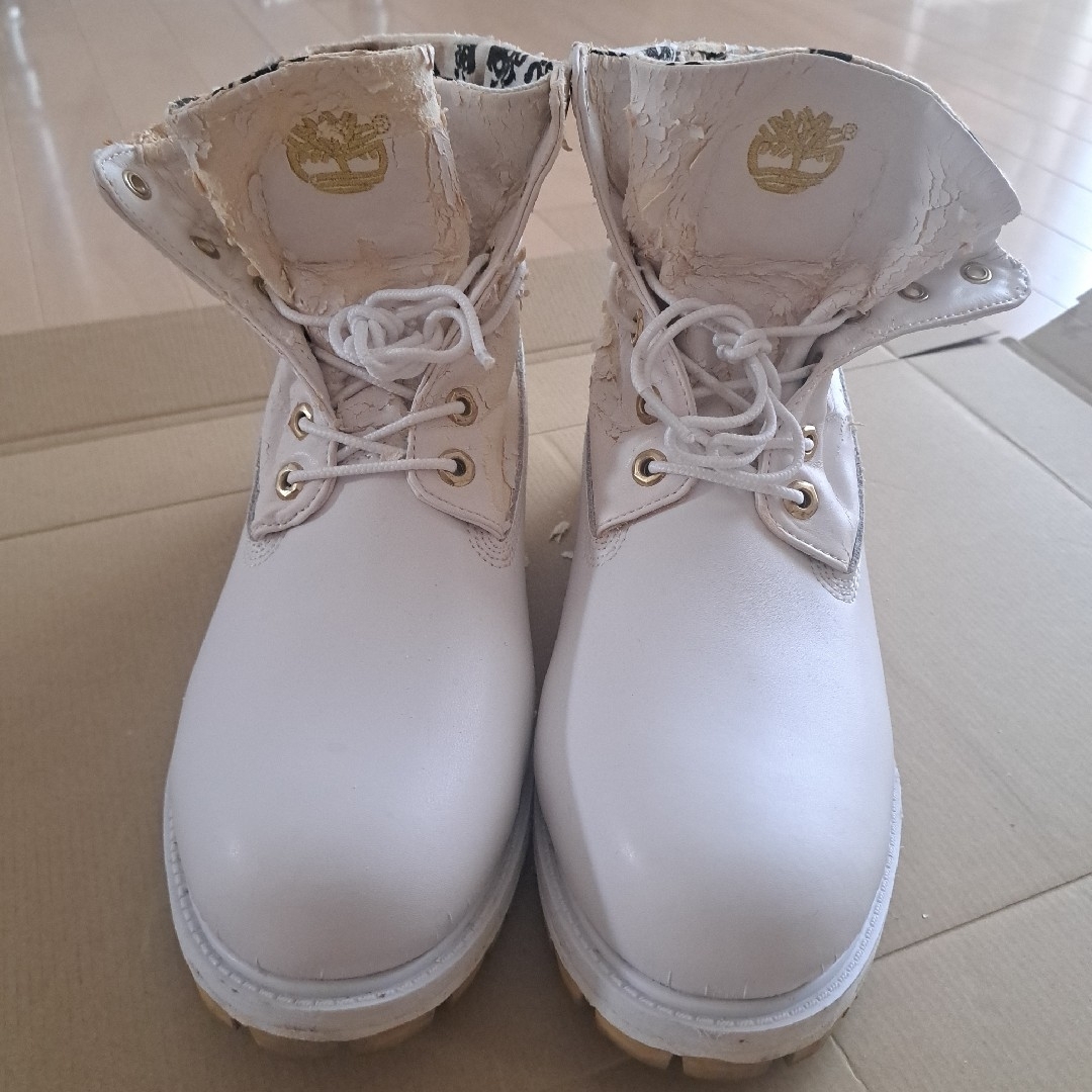 Timberland - Timberland ホワイト ワークブーツ スカル柄の通販 by