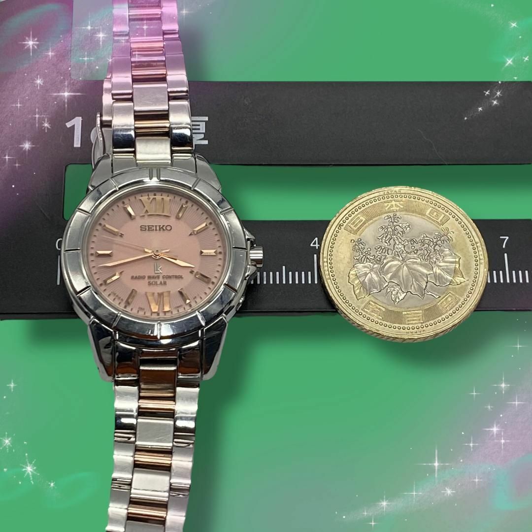 SEIKO - 美品 稼働品 セイコー ルキア レディース腕時計 ピンク系文字