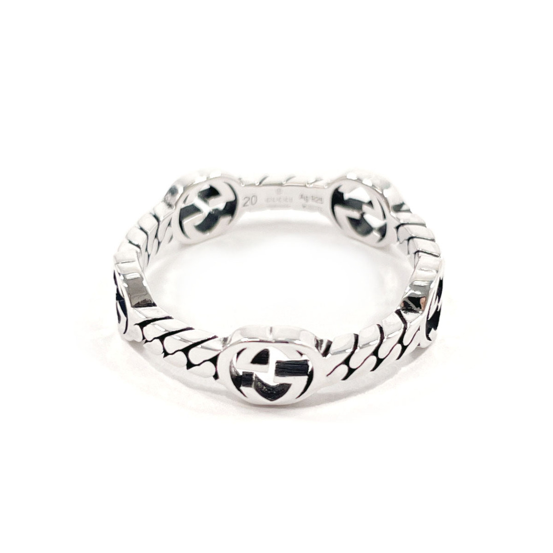 GUCCI - グッチ リング・指輪 インターロッキング G シルバーの通販 by