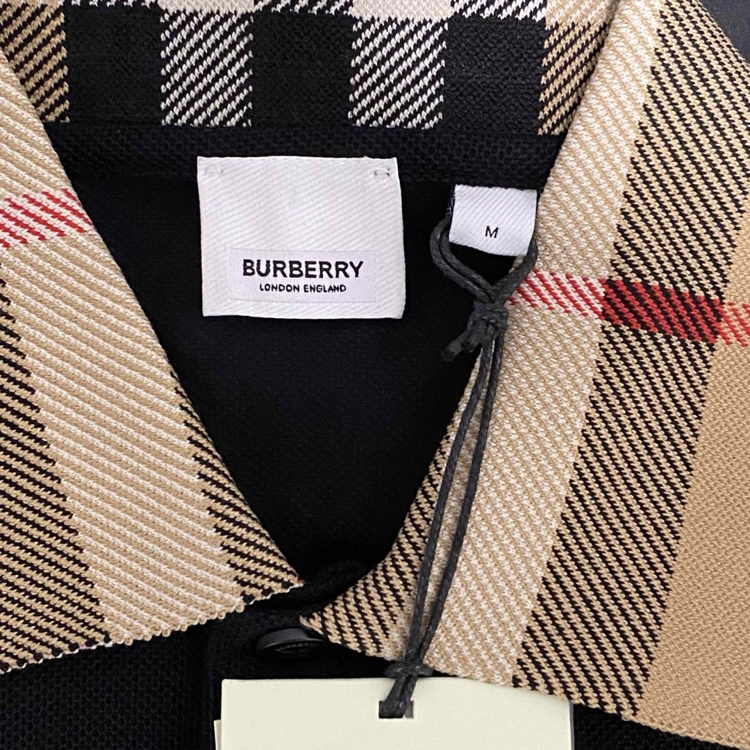BURBERRY - BURBERRY バーバリー チェック柄 ポロシャツ 新作 Mの通販